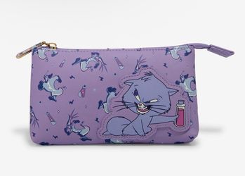 Disney The Emperor's New Groove Cat Yzma Allover Print Cosmetic Bag NWT