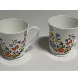 Aynsley Fine Bone China, Made In England Cottage Portrayal Of The Flora of English Cottage Garden 
