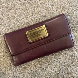 Marc By Marc Jacobs Purple Leather Classic Trifold Wallet