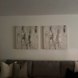 Abstract Canvas Wall Art Set of 2
