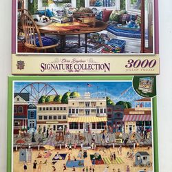 2 Large Puzzles $3 ea. 3,000 Pieces,  2,000 and 1,000. $2 ea