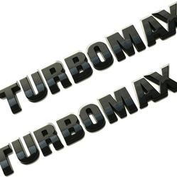 Pair Turbomax Emblems Badge for 24-25 Silverado/Colorado (contact info removed)2 Glossy Black
