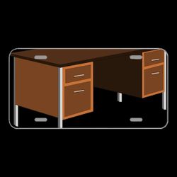 License Plate Novelty Car Front Desk Office Table Cupboard Furniture