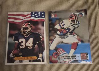Thurman Thomas Buffalo Bills Football Cards Lot of 2