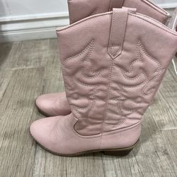 Pink Cowboy Boots Women 8 