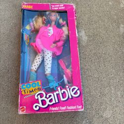1988 Cool Times Barbie Doll Mattel 3022 NRFB New Sealed but Scooter Damaged box