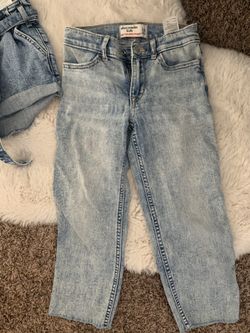 Girls Abercrombie&fitch Jeans Size 5-6,7-8