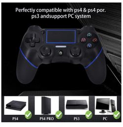 10-01。 PS4 Controller,DualShock 4 Wireless Controller for Playstation 4 with 6 Axis Wireless Pro Game Remote Built-in Dual Motors (Upgrade Version)