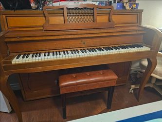 Weber New York London Upright Console Piano with Bench