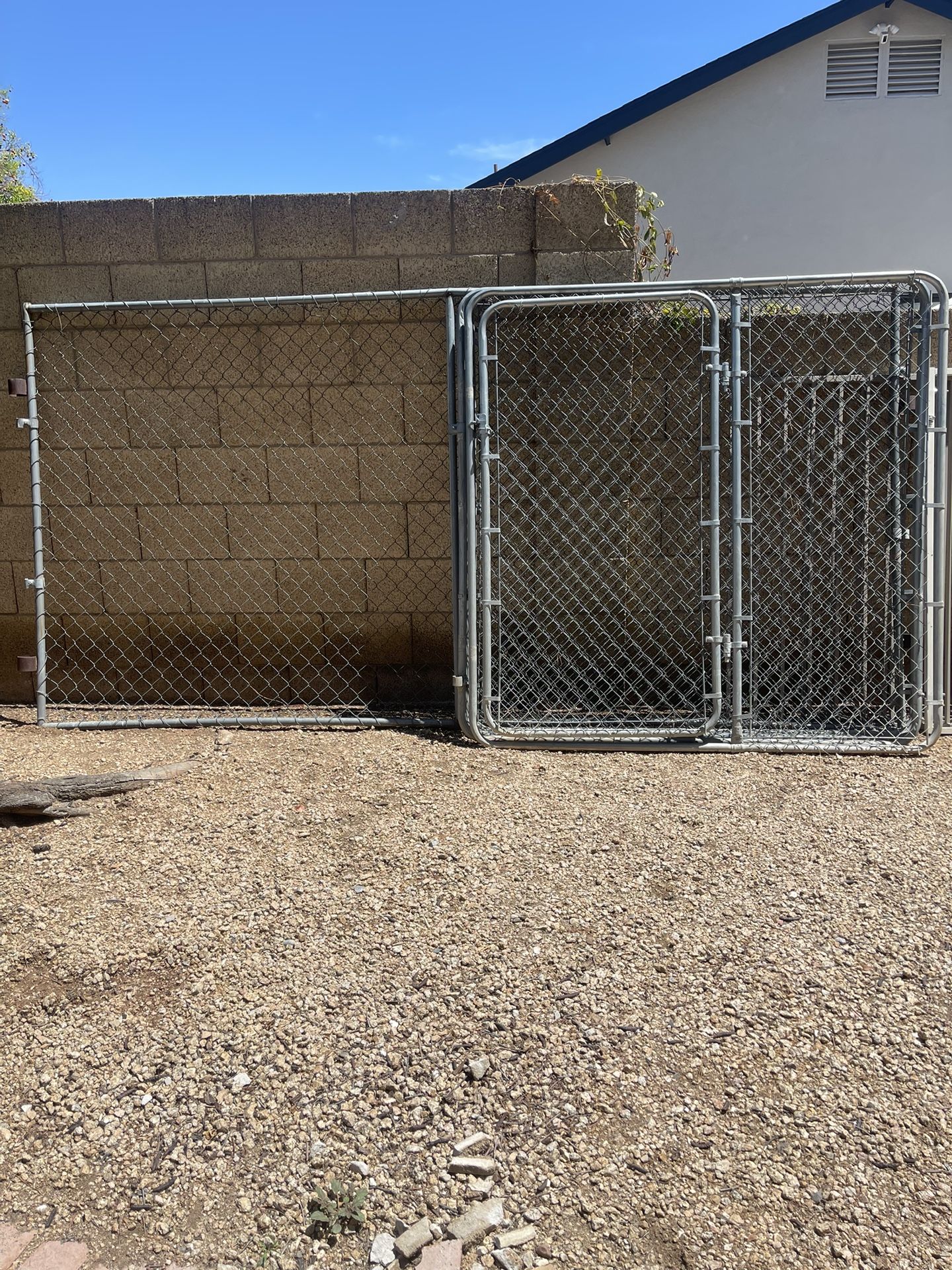 Chain Link Fencing Panels W/Gate For Dog Run