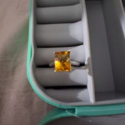 Size 5 Citrine Radiant Cut Stone PLEASE READ DESCRIPTION!!