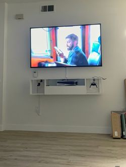 Floating TV Stand (W/ Wall Mounts)
