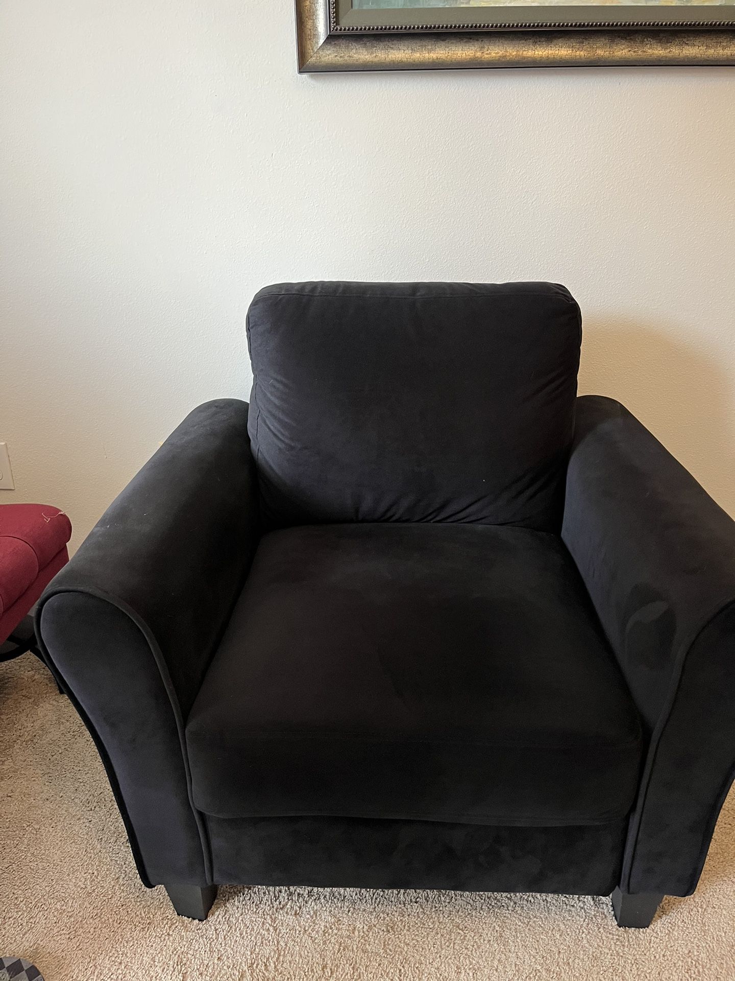 Wayfair Black Microfiber Accent Chair ($200 Each)