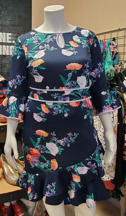 NY&Company Navy blue and floral dress