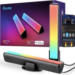 Govee Smart LED Light Bars, Work with Alexa and Google Assistant, RGBICWW WiFi TV Backlights with Scene and Music Modes for Gaming, PC, Living Room De