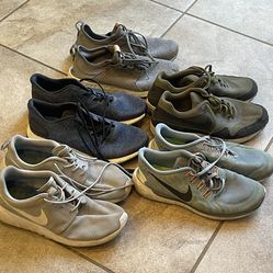 5 Pairs of Shoes, Nike, Adidas, $20 total