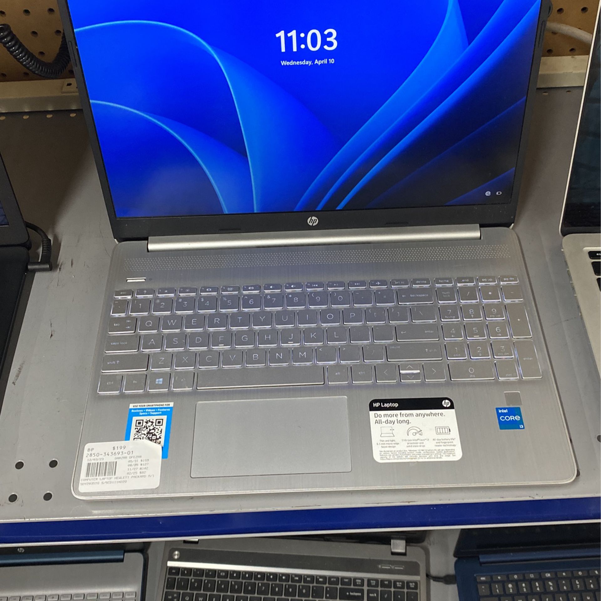 Hewlett-Packard, Silver, Laptop 