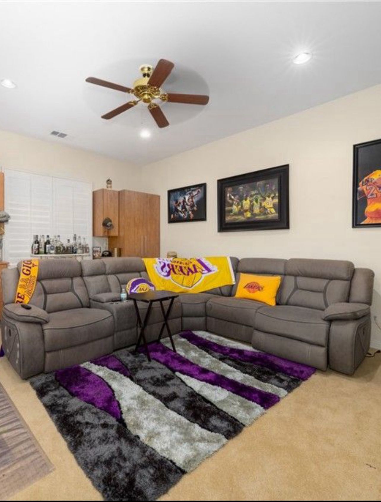 Grey Recliner Couch