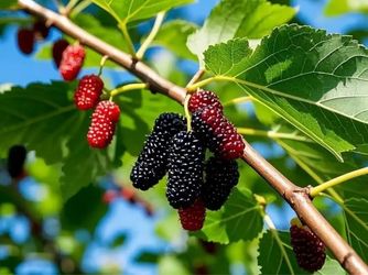 Two Mature Mulberry Trees in Pots – Sweet Purple Fruit – $150 Each
