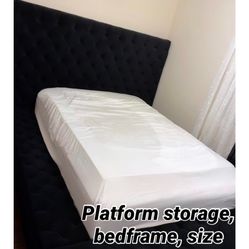 Queen Platform Storage Bed Frame