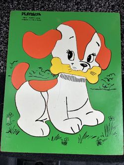 Vintage Toddler Puzzles Playskool Disney Fisher Price Puppy Animals