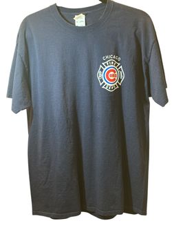 Chicago Fire Department Chicago Cubs Baseball T-Shirt, Size Xl