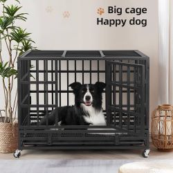 O916 $110  38” Heavy Duty Indestructible Dog Crate