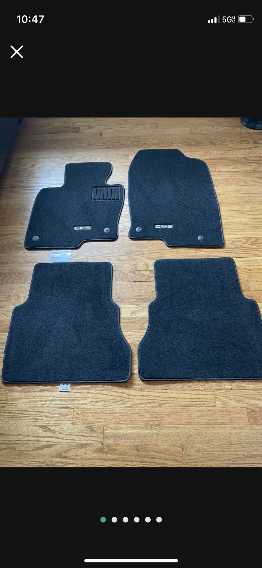 2017-2023 Mazda CX-5 Black Carpet Floor Mats (set of 4) KB7W68G2003