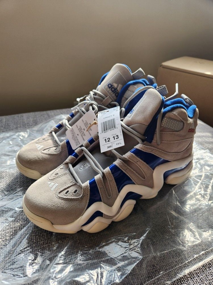 Mens Adidas Crazy 8 Kobe Gray Size 12