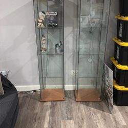 Glass With 10 Top Curio Cabinets