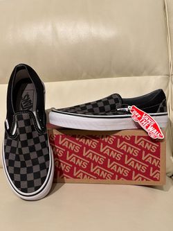 VANS Classic Slip-On Black/Gray Checkerboard Men’s US 5/ Women’s US 6.5