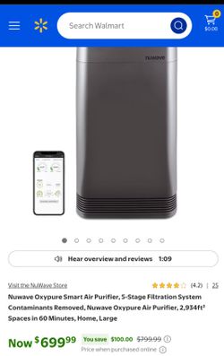 Nuwave Oxypure Smart Air Purifier Large also has 3 brand new filters
