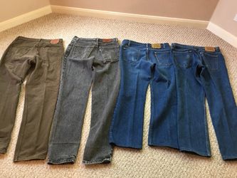 Vintage Levi’s. Up for sale 4 pairs of Levi’s all in great shape. 3 made in USA, black one made in U.K. Style 541. 517 is an orange tab