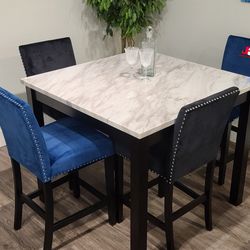 Brand New! 5pc Counter Height Table Set 😍/ Take it home with Only$39down/ Hablamos Español Y Ofrecemos Financiamiento 🙋 