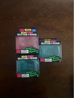 Needoh ice cube glitter & glow