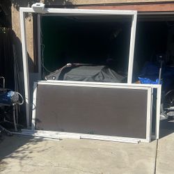 Vinyl Duel Pane Patio Screen Door