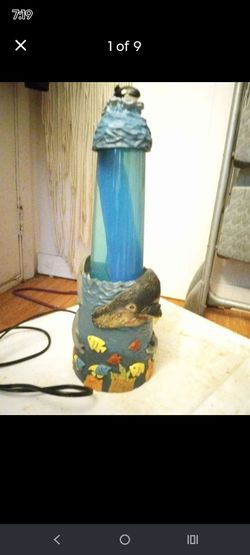 90s seamore ceramic lava lamp