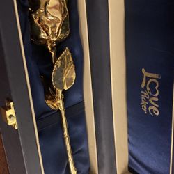 Valentines Day Gold Rose