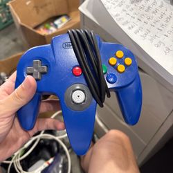 🎮 Original Nintendo 64 Blue Controller (Loose Joystick) – Tested / Working