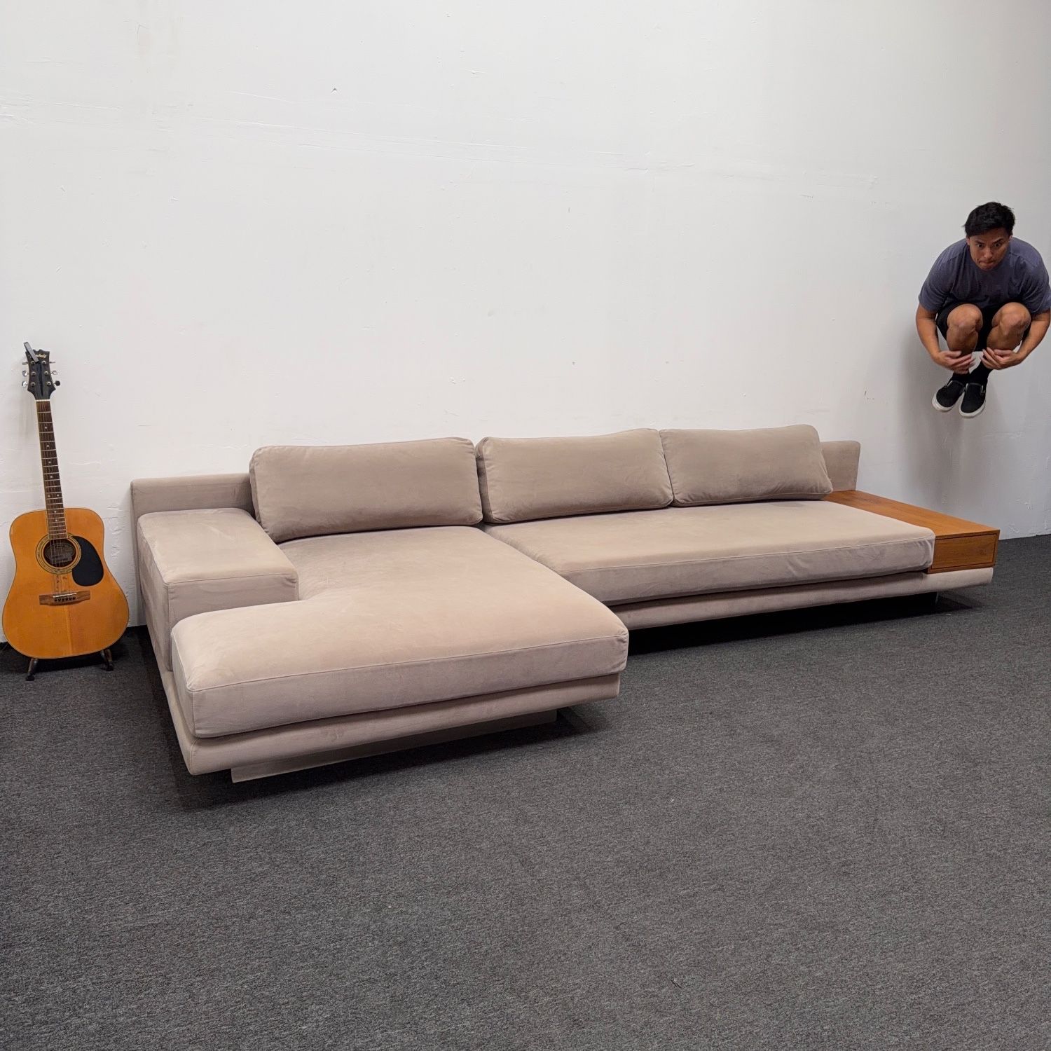 Rove Concepts Dresden Sectional Sofa - 3.4k OFF - A Statement Piece - Designer Style - Can Drop Off and Setup