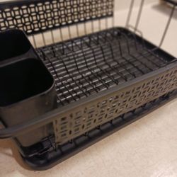 Escurridor Para Trastes Color Negro  Tamaño Regular 