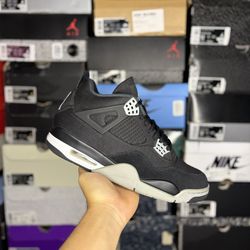 Size 10.5M - Jordan 4 “Black Canvas”