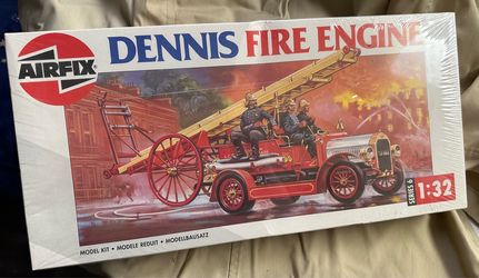 Vintage Dennis Fire Engine Model Kit