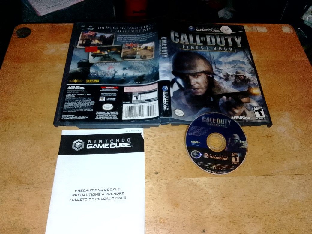 Nintendo GameCube Game Call Of Duty Finest Hour