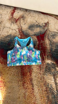 Multicolor Print Sports Bra