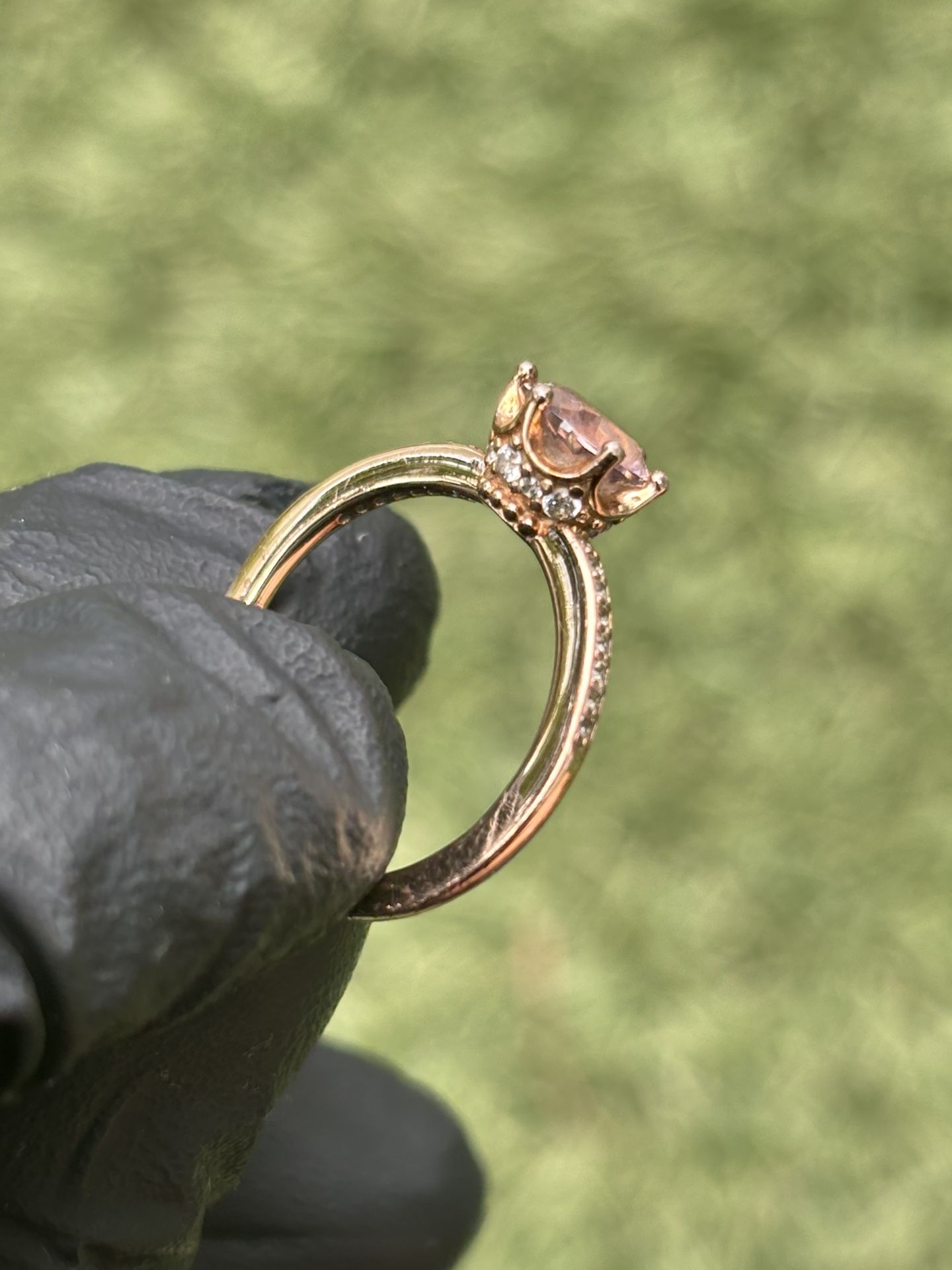 Pandora Pink Sparkling Crown Solitaire Ring