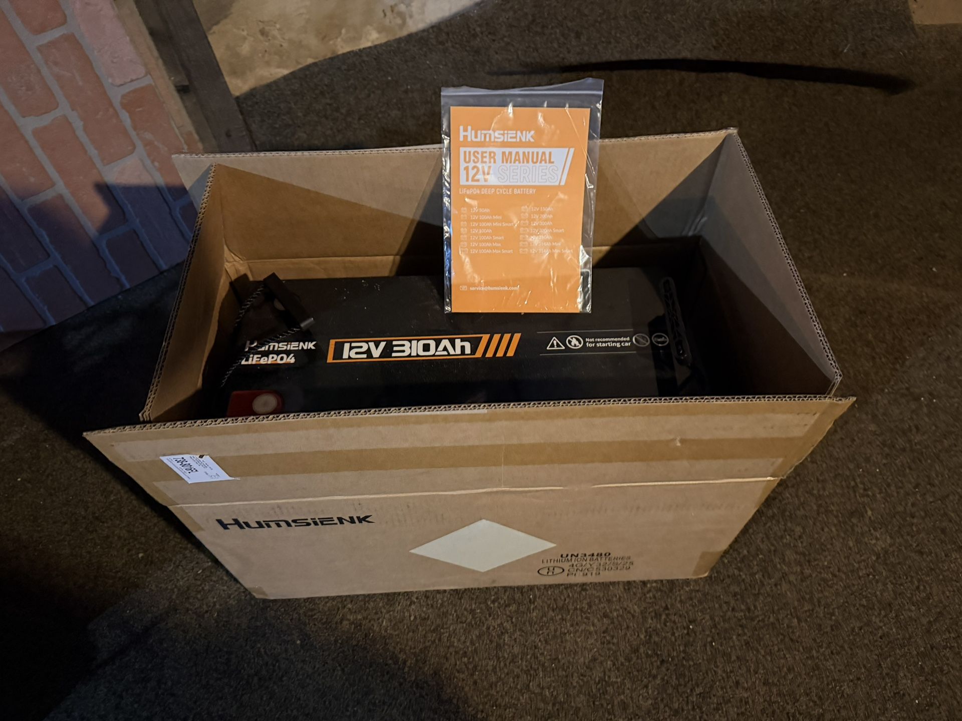 Humsienk 310ah 12v LiFePO4 Battery (x3)