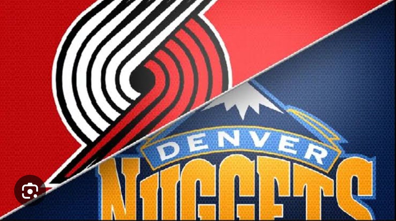 Portland Trail Blazers Vs Denver Nugget Tickets *10 ROWS BEHIND VISITORS BENCH*