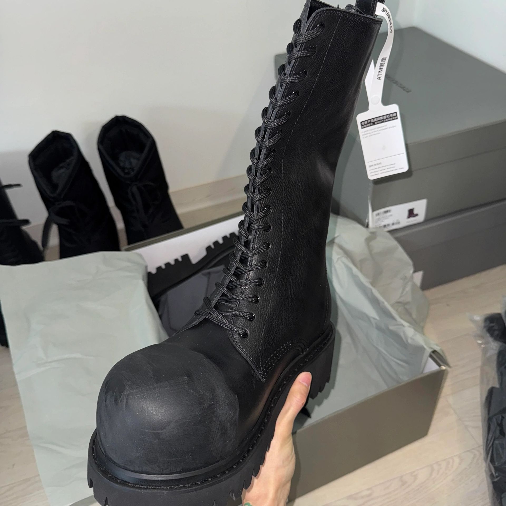 Balenciaga Stomper Runway Boots Size 40 New In Box for Sale in 