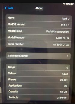 9th Generation iPad